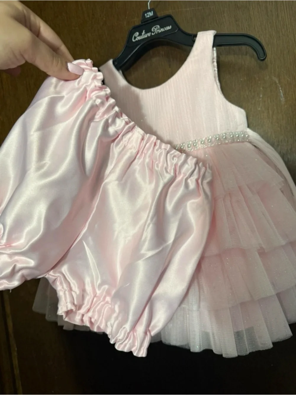 Couture Princess Pink Tulle Ruffle Dress for Kids